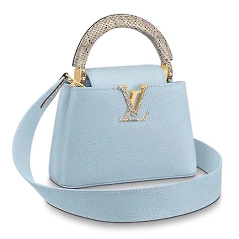 LOUIS VUITTON Taurillon Capucines Snakeskin .